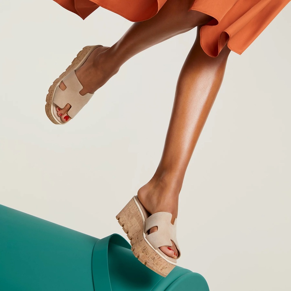 RARE FIND | HERMES Eze 30 sandals FR 40 / US 9.5 beige camel suede goatskin